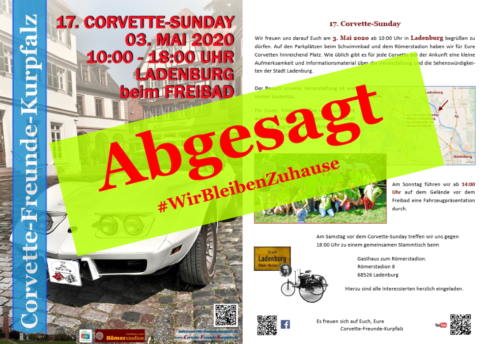 17. CS Ladenburg 2020 abgesagt!